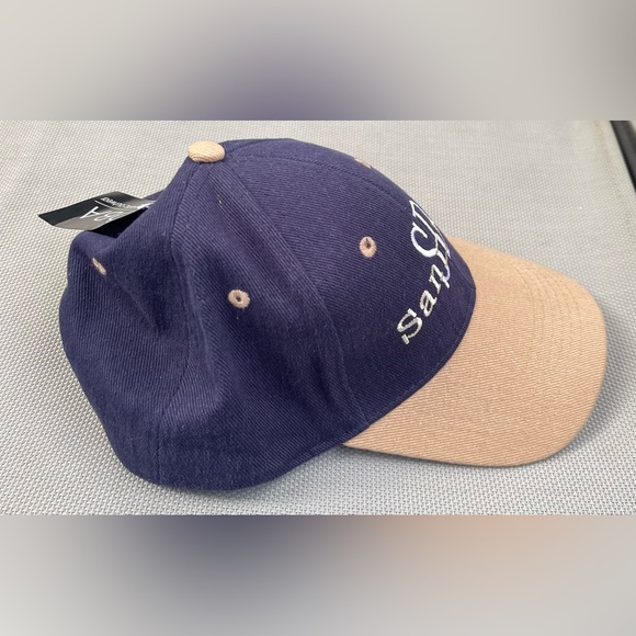 DBA Athletic Wear Men’s Embroidered San Diego Navy & Khaki Baseball Hat Size S - Picture 3 of 8